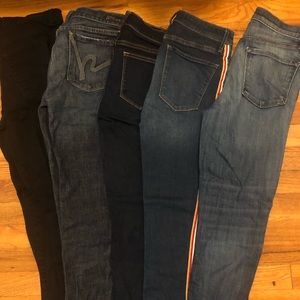 Jeans of various sizes and brands, $30 each